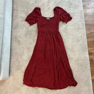 Abercrombie V-Neck Midi Dress